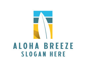 Surfboard Surf Beach logo