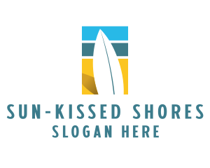 Surfboard Surf Beach logo