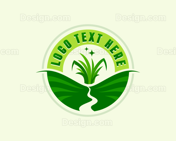 Lawn Garden Grass Logo