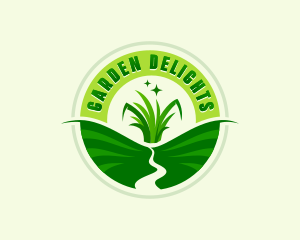 Lawn Garden Grass logo design