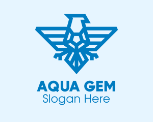 Blue Eagle Gem logo design