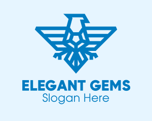 Blue Eagle Gem logo design