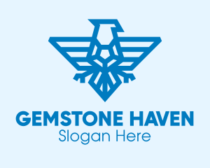 Blue Eagle Gem logo design