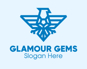 Blue Eagle Gem logo design