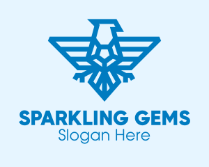 Blue Eagle Gem logo design