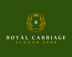 Royalty Wreath Crown logo design