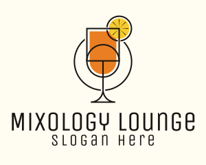 Geometric Lemon Cocktail logo