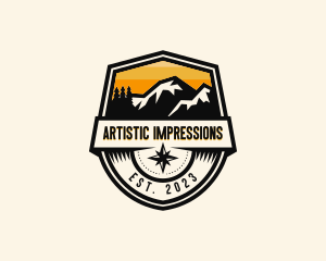 Compass Mountain Travel logo design