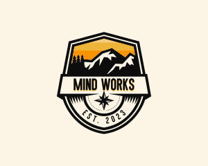 Compass Mountain Travel logo design