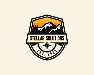 Compass Mountain Travel logo design