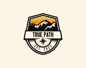 Compass Mountain Travel logo design