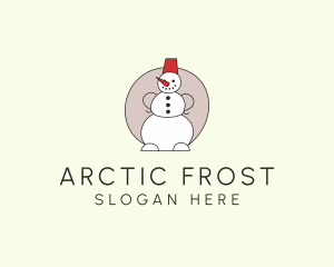 Snowman Christmas Decor  logo design