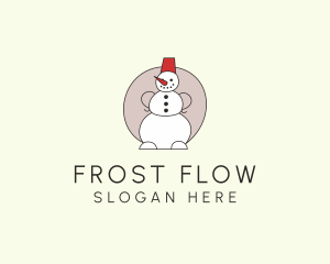 Snowman Christmas Decor  logo design