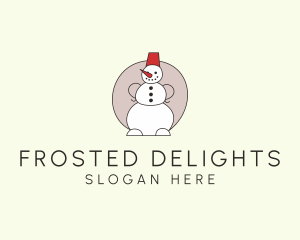 Snowman Christmas Decor  logo design