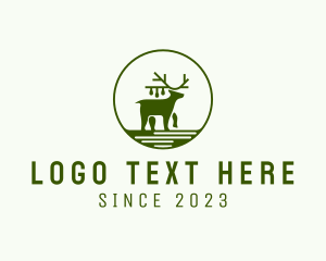 Hunt - Deer Bauble Ornament logo design