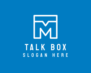 Chat Talk Letter M App logo