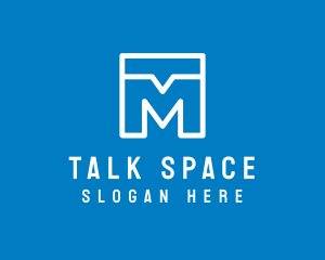Chat Talk Letter M App logo