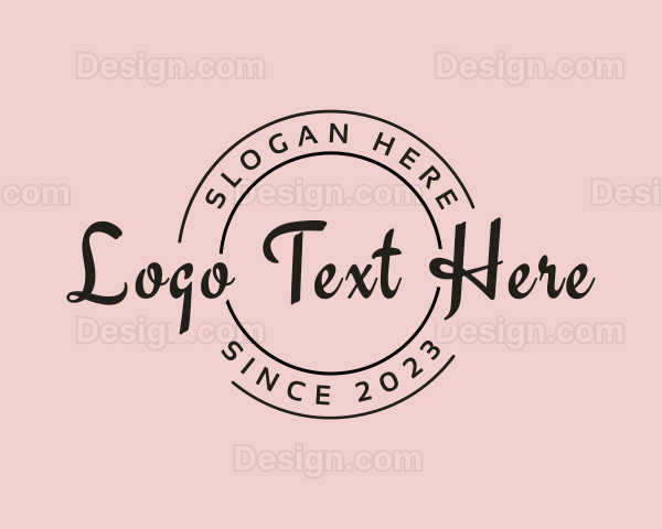 Round Script Business Logo