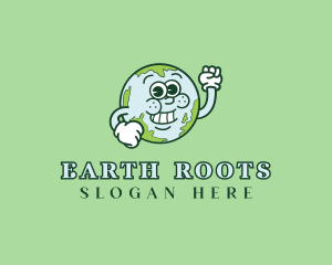 Planet Earth Globe logo design