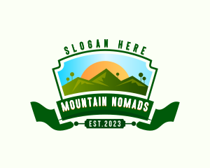 Mountain Nature Environment Adventure  logo design