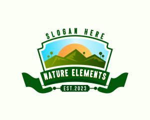 Mountain Nature Environment Adventure  logo design