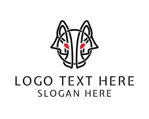 Hunter - Wolf Canine Hunter logo design