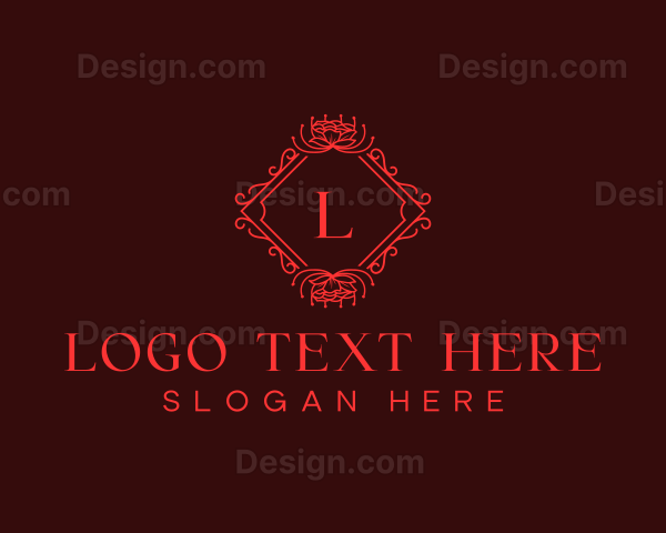 Floral Decorative Boutique Logo