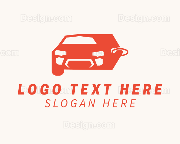 Automobile Car Price Tag Logo