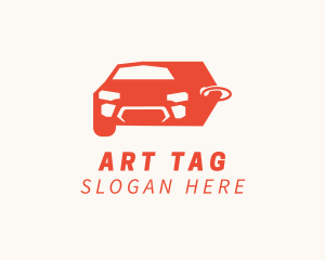 Automobile Car Price Tag logo design