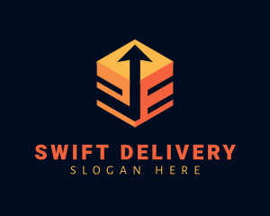 Arrow Logistic Box Delivery Imports  logo design