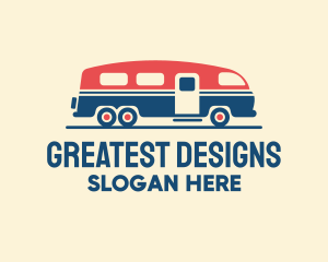 Hip Trailer Camper Van logo design