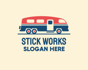 Hip Trailer Camper Van logo design