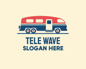 Hip Trailer Camper Van logo design