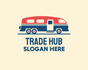 Hip Trailer Camper Van logo design