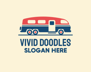 Hip Trailer Camper Van logo design