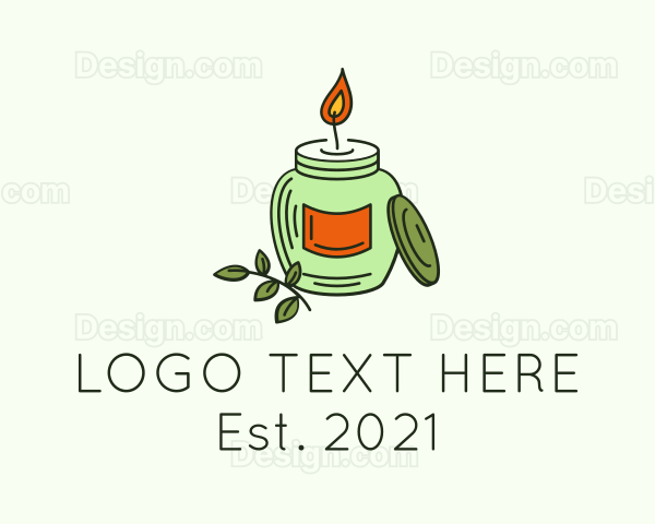 Natural Candle Jar Logo