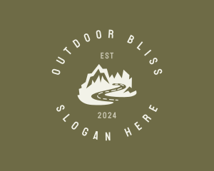 Mountain Destination Scenery logo design