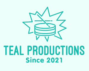 Teal Snare Drum  logo