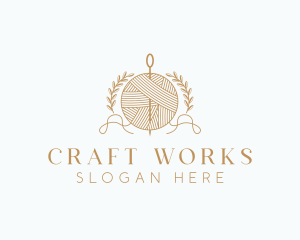 Crochet Yarn Handicraft logo design