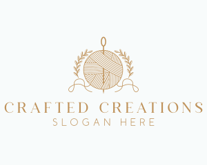 Crochet Yarn Handicraft logo design