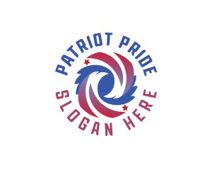 America Eagle Patriot logo design