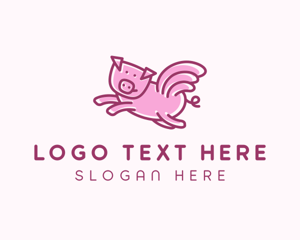 Piggy logo example 4