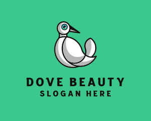 Dove Wing Outline logo design