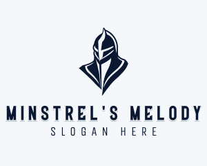 Medieval Knight Helmet logo design