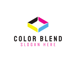 Colorful Diamond  Shape logo design