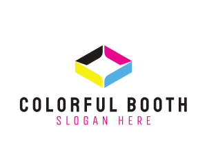 Colorful Diamond  Shape logo design