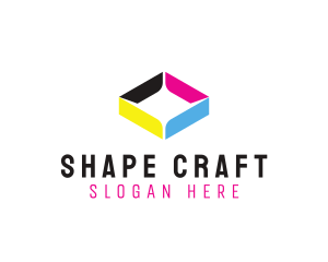 Colorful Diamond  Shape logo design