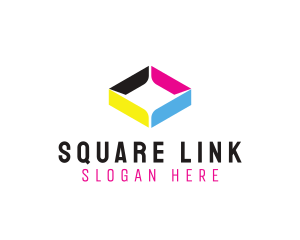 Colorful Diamond  Shape logo design