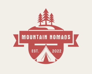 Nature Camping Emblem logo design