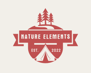 Nature Camping Emblem logo design